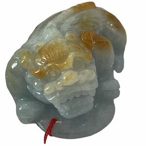 Vintage Jade Foo Dog Beautifully Detailed Hand Carved From The 90’s